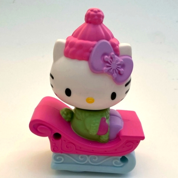 2011 McDonalds Hello Kitty in Sled Sleigh Sanrio Happy Meal Toy - Picture 3 of 9